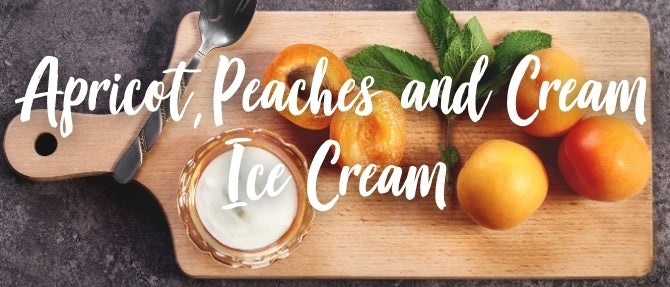 Apricot, Peaches and Cream Ice Cream