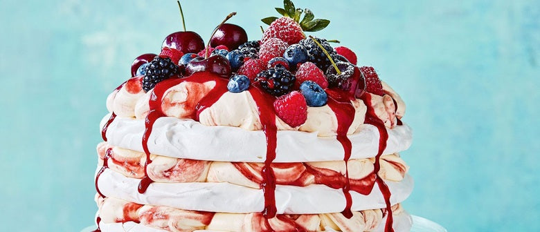 Berry Cherry Pavlova