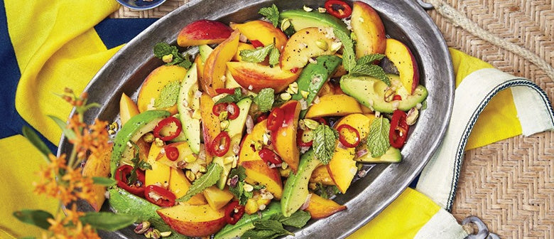 Spicy Peach and Avocado Salad