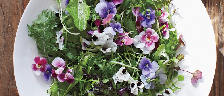 Summer Salads with Edible Flowers
