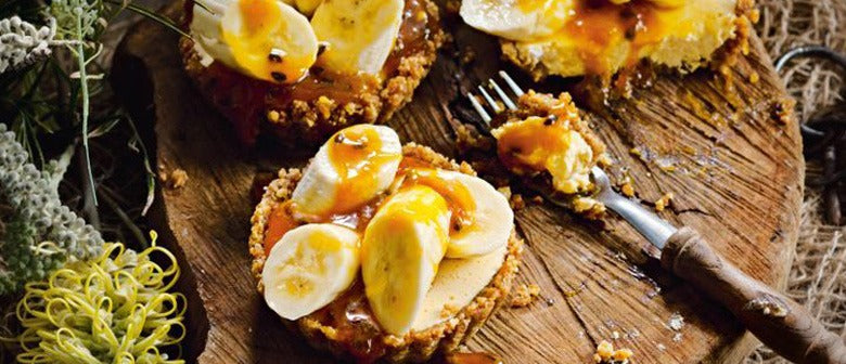 Passionfruit and Banana Tarts with Passionfruit Caramel