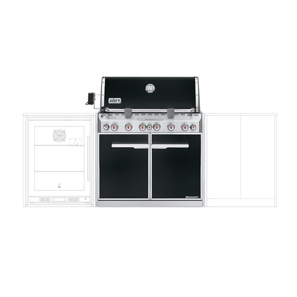 Summit® E-660 Built-In Gas Barbecue (ULPG) - BLACK