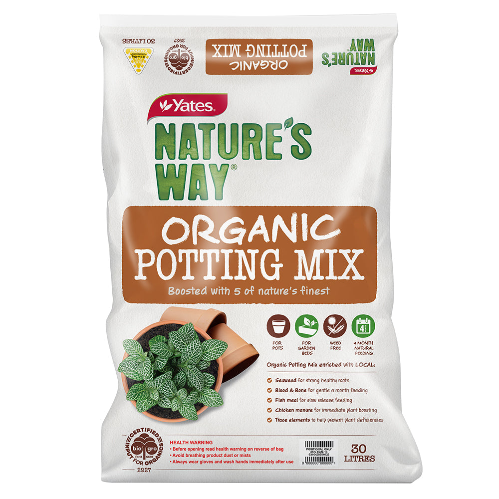 living earth potting mix Yates Natures Way Organic Potting Mix