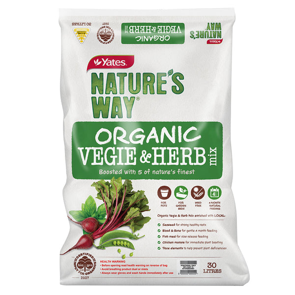 Yates Natures Way Organic Veg & Herb Mix - 30L