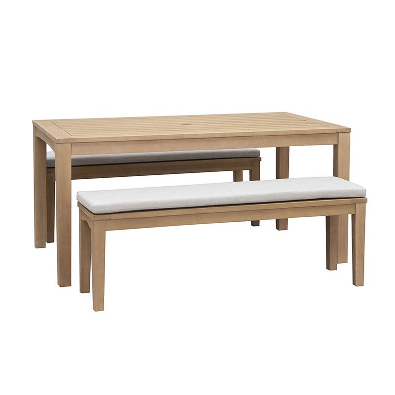 3 piece timber outdoor setting discount