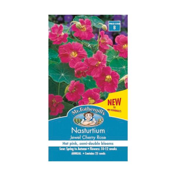 nasturtium cherry rose seeds Nasturtium Jewel Cherry Rose Seed