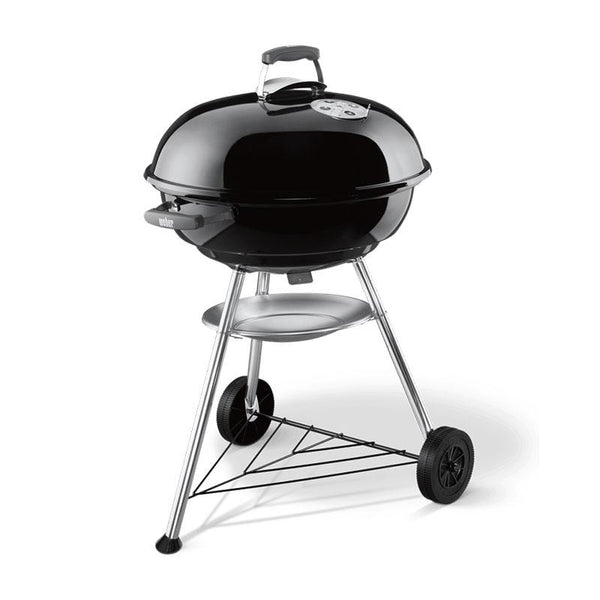 Compact Kettle Charcoal Barbecue - 57CM BLACK