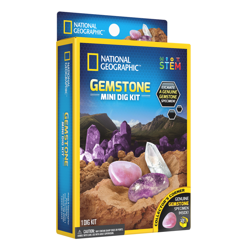 National Geographic Carded Gemstone Mini Dig