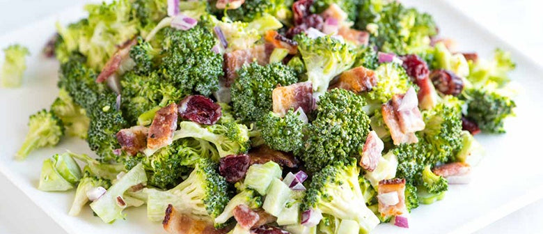 Broccoli, Bacon and Walnut Salad