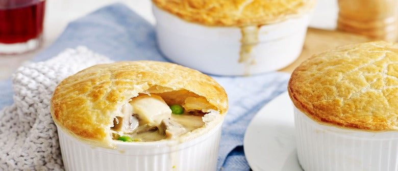 Chicken Leek and Mushroom Pot Pies