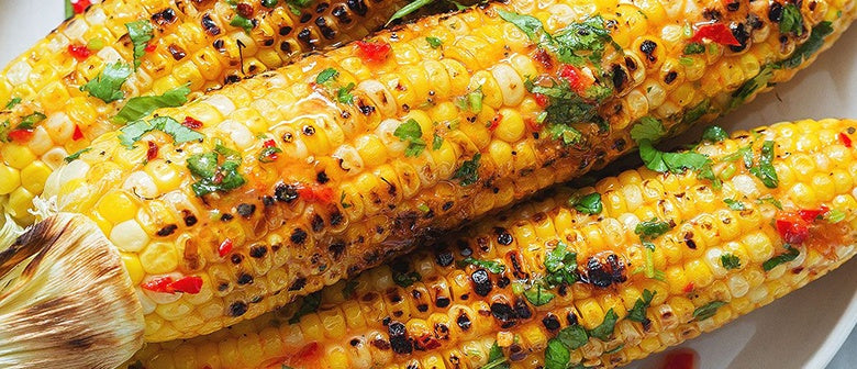BBQ Sweetcorn with Smoky Chilli, Cheese & Lime