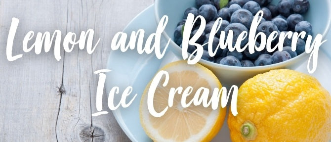 Lemon Blueberry Cheesecake Ice Cream