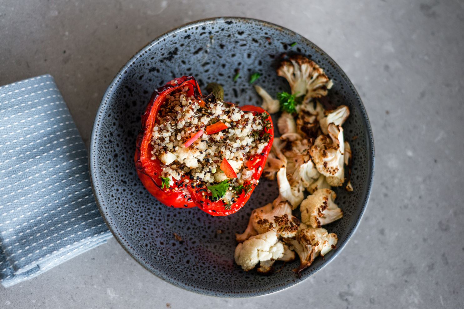 Quinoa & Herb Stuffed Capsicums