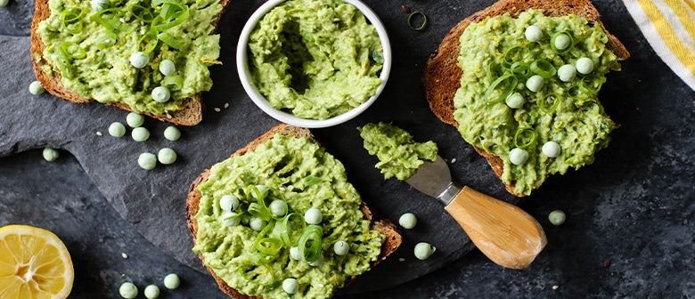 Lemony Smashed Pea Ciabatta