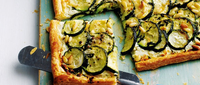 Courgette and Gruyere Tart