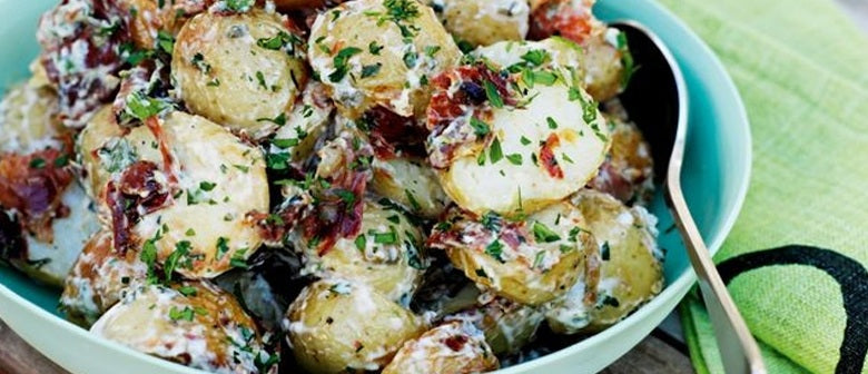 Warm Roast Potato Salad