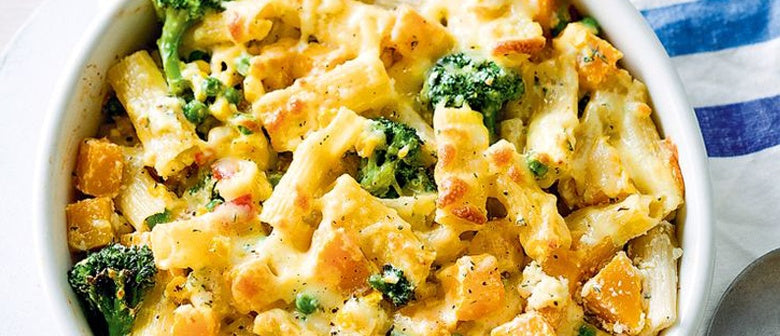 Chicken and Pumpkin Pasta Bake