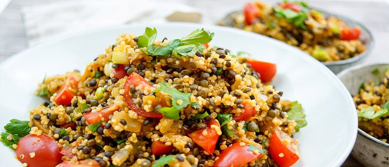 Moroccan Eggplant & Quinoa Salad