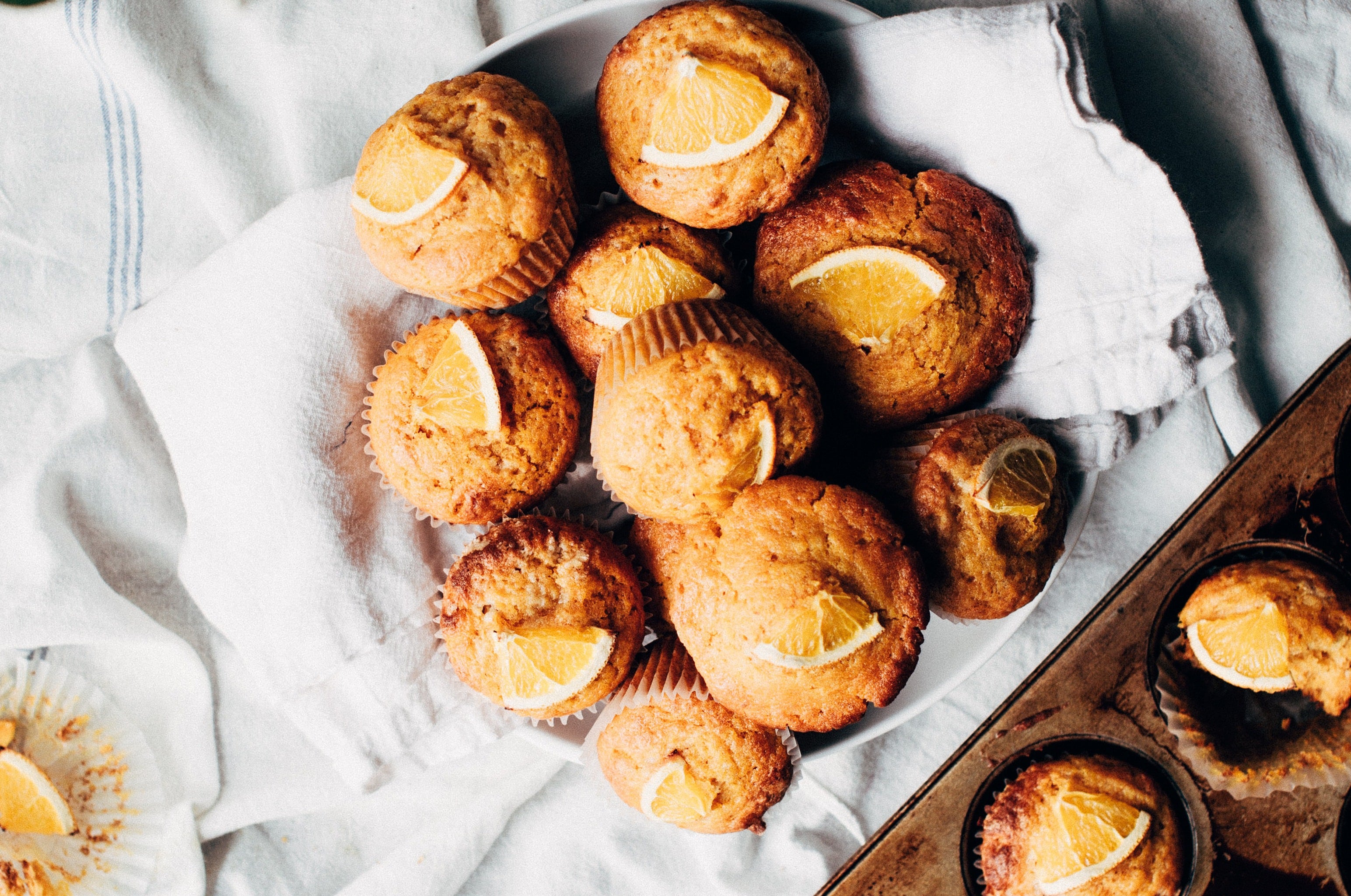 Mandarin and Date Muffins