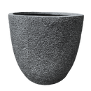 Rock Stone Textured Pot - Egg L - 37.5D*34.5H(CM)