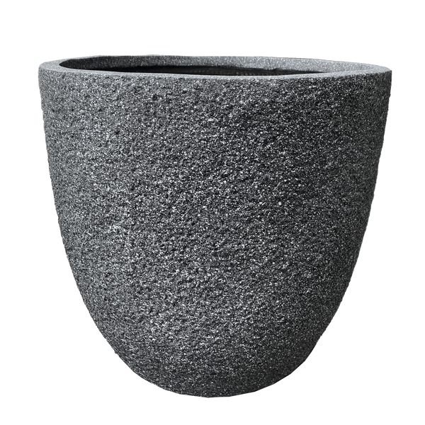 Rock Stone Textured Pot - Egg L - 37.5D*34.5H(CM)