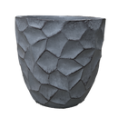 Modern Prism Textured Pot - Grey L - 37.5D*34.5H(CM)