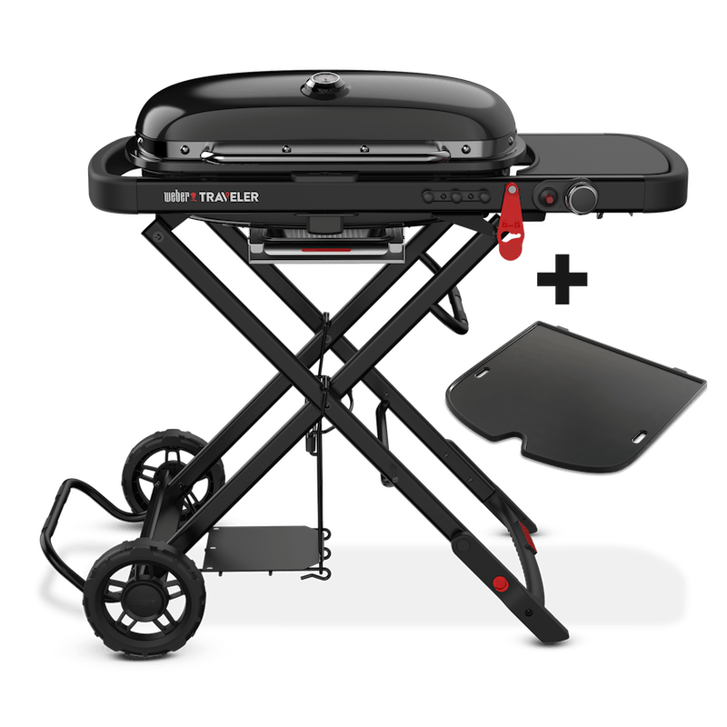 Weber Traveler Portable Gas Barbecue Stealth Edition - BLACK