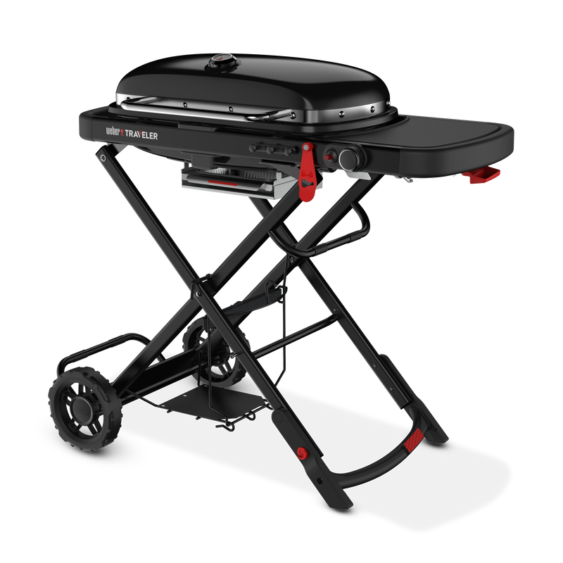 Weber Traveler Portable Gas Barbecue Stealth Edition - BLACK