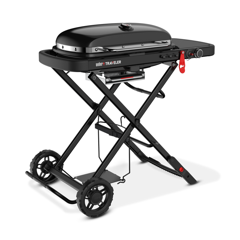 Weber Traveler Portable Gas Barbecue Stealth Edition - BLACK