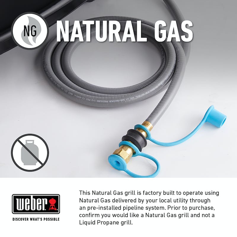 GENESIS SE-E-335 Gas Barbecue (Natural Gas) - BLACK