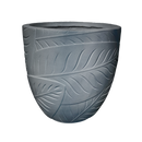 Plantain Leaves Textured Pot - Anthracite L - 37.5D*34.5H(CM)