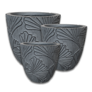 Fangrass Textured Pot - Anthracite L - 37.5D*34.5H(CM)