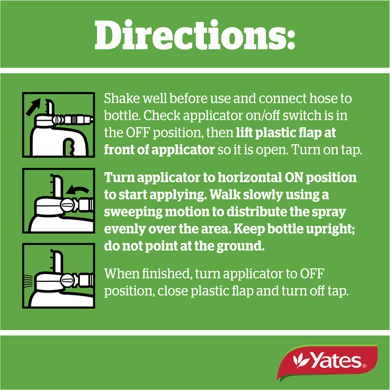 Yates Lawn Fertiliser Quarterly - Hose On - 2L