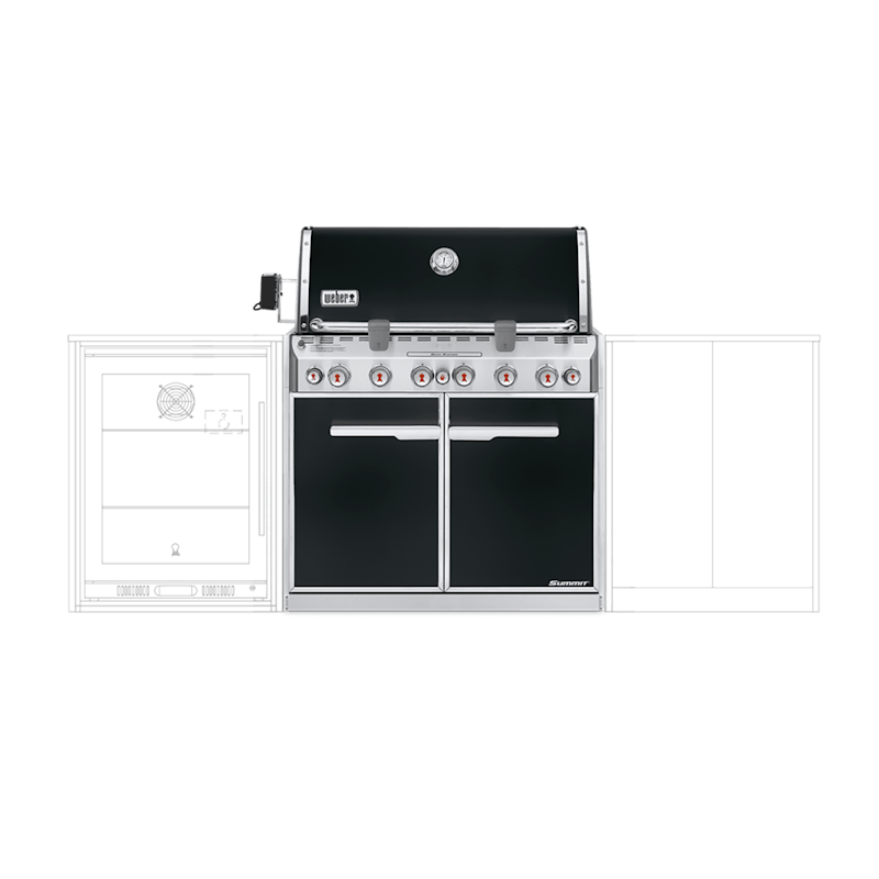 Summit® E-660 Built-In Gas Barbecue (ULPG) - BLACK