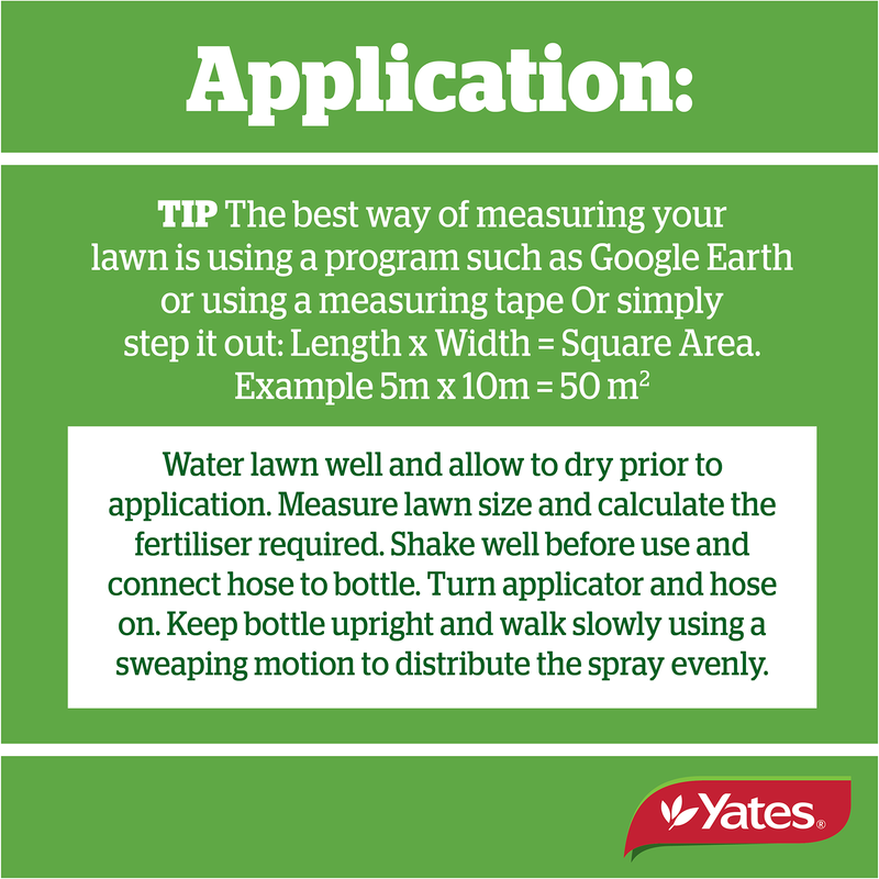 Yates Lawn Fertiliser Quarterly - Hose On - 2L