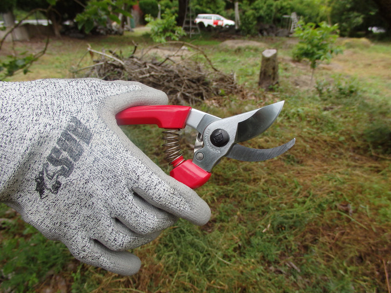 ARS Bypass Secateur Pruner - Red Handles - 18.7CM