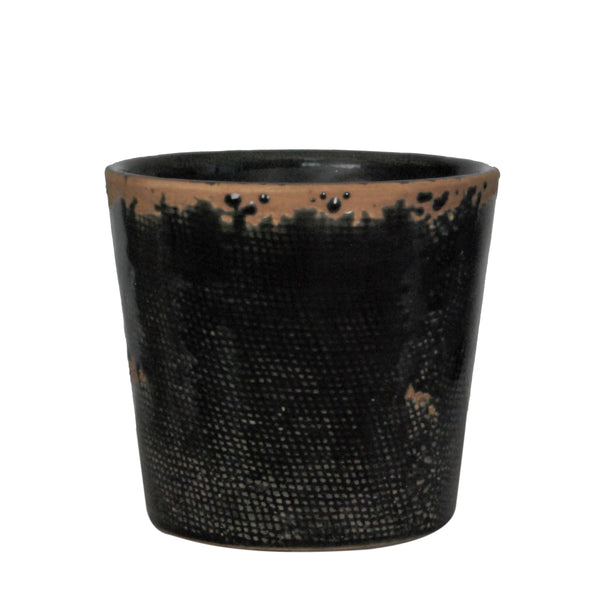 Jardin Pot Black - SMALL 14CM(W)X13CM(H)