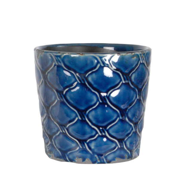 Nautilus Pot Navy - SMALL 14CM(W)X13CM(H)