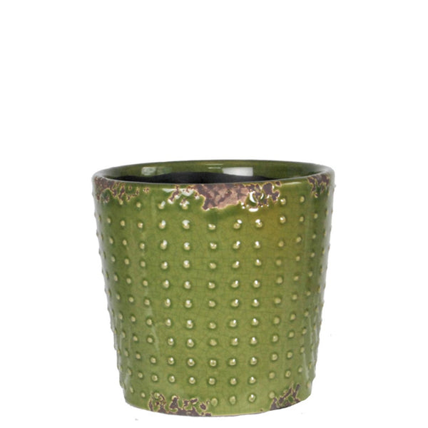 Loft Pot Olive - LARGE  16CM(W)X16CM(H)