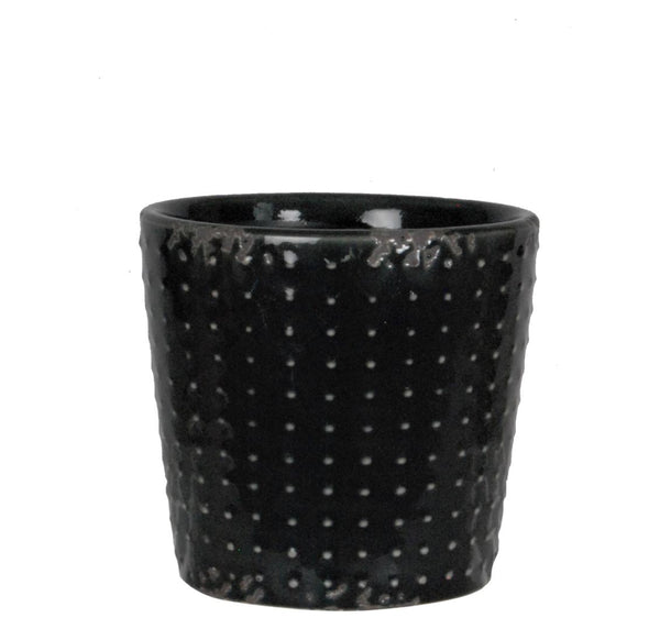 Loft Pot Black - LARGE  16CM(W)X16CM(H)