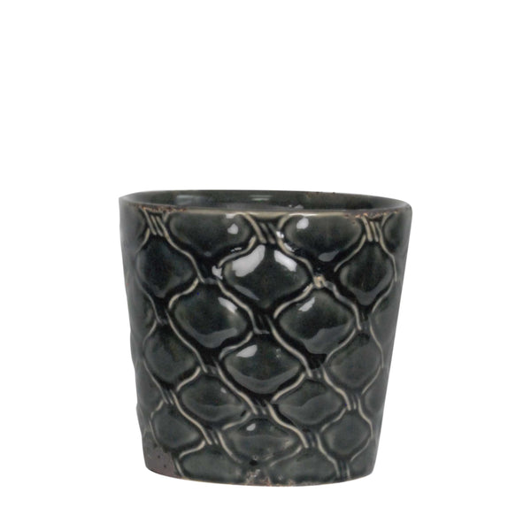 Nautilus Pot Black - SMALL 14CM(W)X13CM(H)