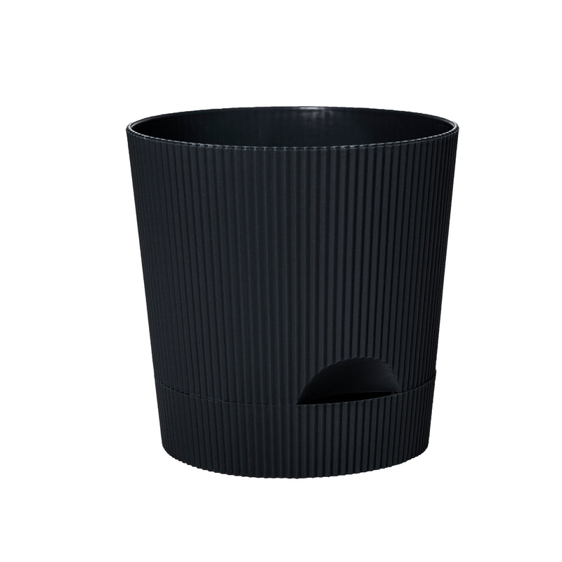 Boris Pot With Saucer Black 11CM