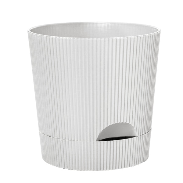 Boris Pot With Saucer White 18CM