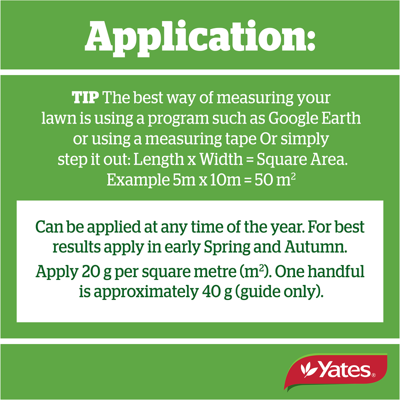 Yates Lawn Fertiliser Twice A Year - 3KG
