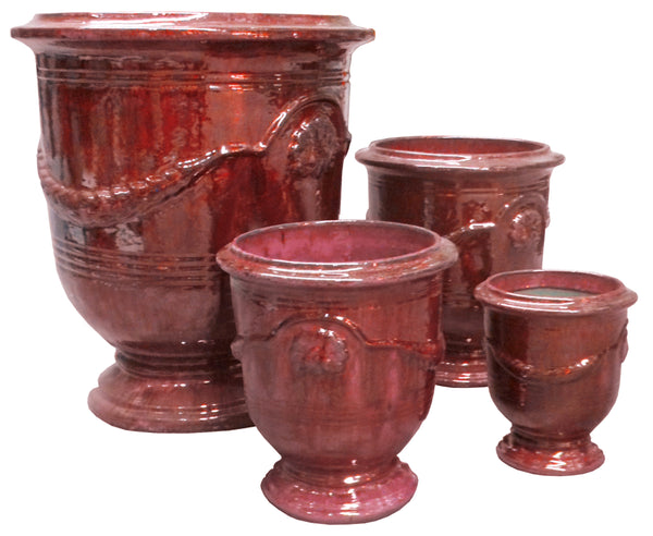 Provincial URN Pot - Wine M
