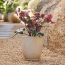 High Cup Pot with Saucer - Cream M