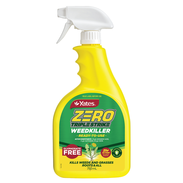 zero herbicide Yates Zero Triple Strike Weedkiller Ready-to-Use