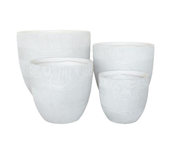 Winston Egg Pot White S