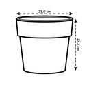 B For Original Round Pot White 25CM