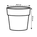 B For Original Round Pot White 30CM